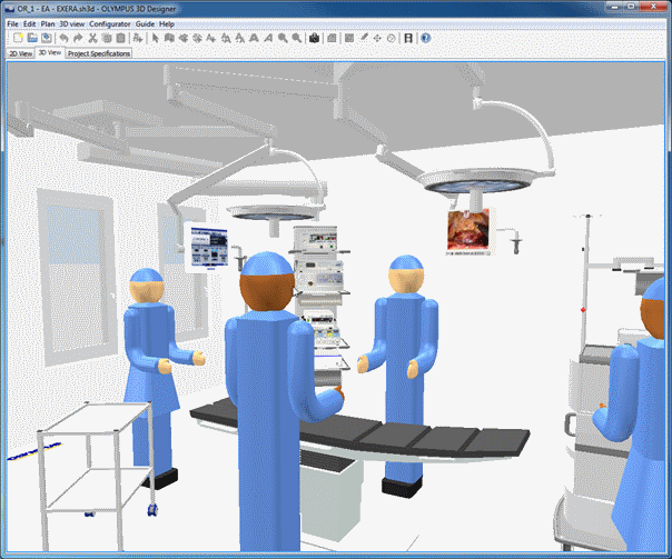 3D-Planungstool, Beispiel Krankenhäuser